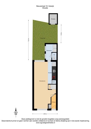 Floorplan - Nieuwstraat 18, 2223 BR Katwijk
